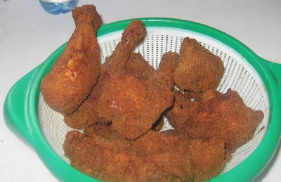 Coated fried chicken 